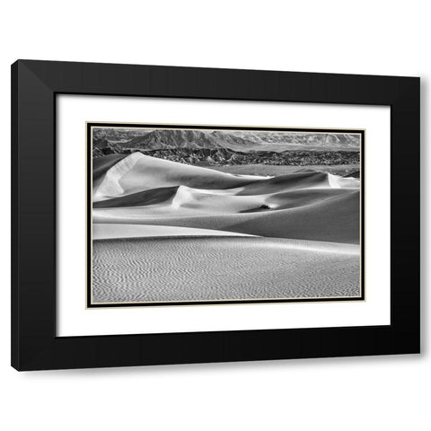 Mesquite Dunes-Death Valley National Park-California Black Modern Wood Framed Art Print with Double Matting by Ford, John
