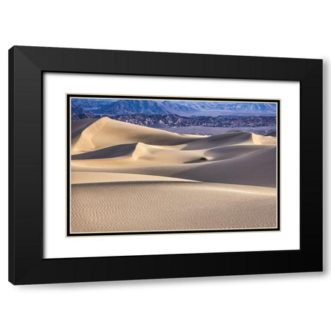 Mesquite Dunes-Death Valley National Park-California Black Modern Wood Framed Art Print with Double Matting by Ford, John