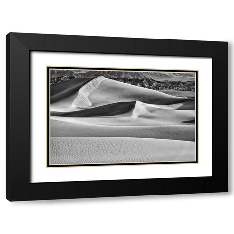 Mesquite Dunes-Death Valley National Park-California Black Modern Wood Framed Art Print with Double Matting by Ford, John