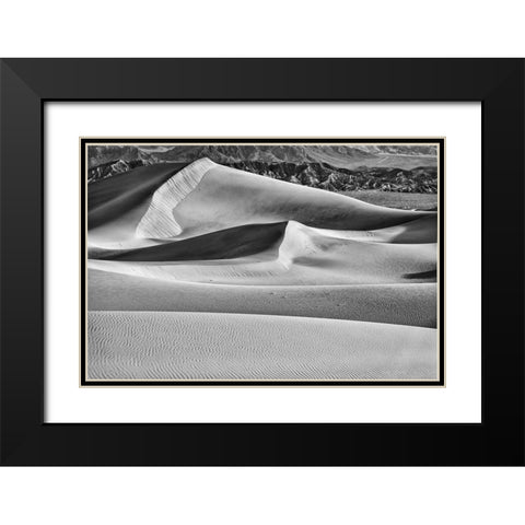 Mesquite Dunes-Death Valley National Park-California Black Modern Wood Framed Art Print with Double Matting by Ford, John