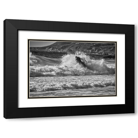 Garapata Beach-Carmel by the Sea-California Black Modern Wood Framed Art Print with Double Matting by Ford, John