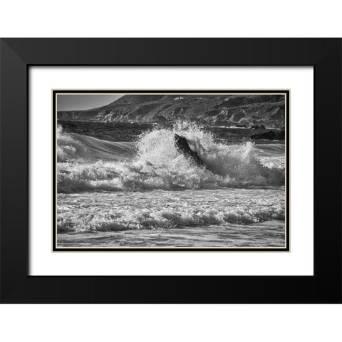 Garapata Beach-Carmel by the Sea-California Black Modern Wood Framed Art Print with Double Matting by Ford, John