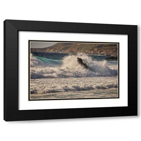 Garapata Beach-Carmel by the Sea-California Black Modern Wood Framed Art Print with Double Matting by Ford, John