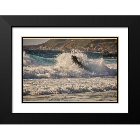 Garapata Beach-Carmel by the Sea-California Black Modern Wood Framed Art Print with Double Matting by Ford, John
