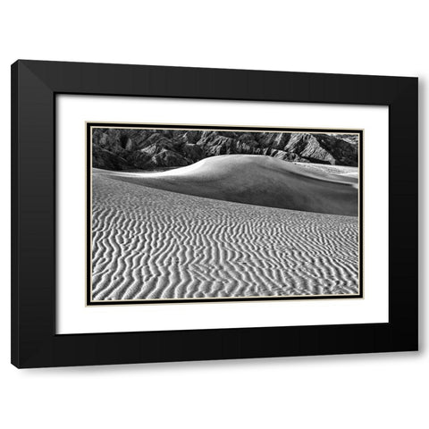 Mesquite Dunes-Death Valley National Park-California Black Modern Wood Framed Art Print with Double Matting by Ford, John
