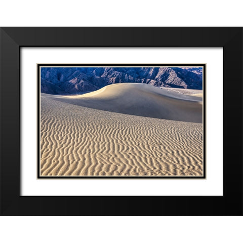 Mesquite Dunes-Death Valley National Park-California Black Modern Wood Framed Art Print with Double Matting by Ford, John
