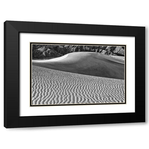 Mesquite Dunes-Death Valley National Park-California Black Modern Wood Framed Art Print with Double Matting by Ford, John