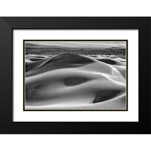 Mesquite Dunes-Death Valley National Park-California Black Modern Wood Framed Art Print with Double Matting by Ford, John