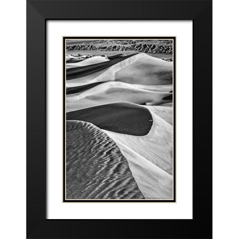 Mesquite Dunes-Death Valley National Park-California Black Modern Wood Framed Art Print with Double Matting by Ford, John