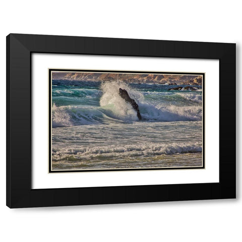 Garapata Beach-Carmel by the Sea-California Black Modern Wood Framed Art Print with Double Matting by Ford, John
