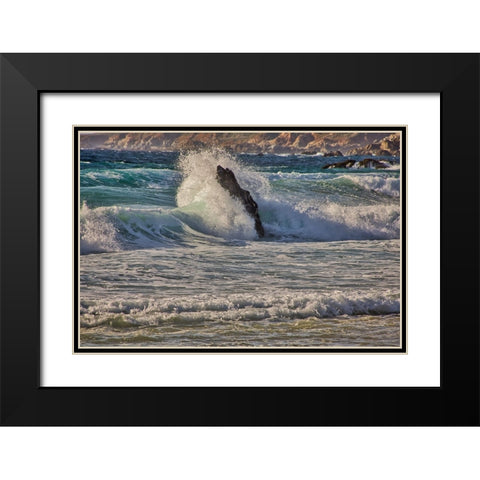 Garapata Beach-Carmel by the Sea-California Black Modern Wood Framed Art Print with Double Matting by Ford, John
