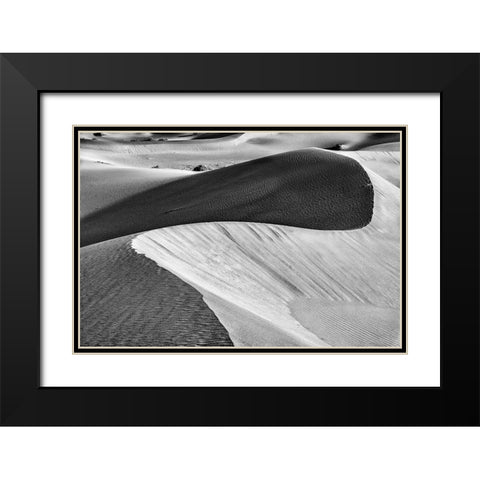 Mesquite Dunes-Death Valley National Park-California Black Modern Wood Framed Art Print with Double Matting by Ford, John