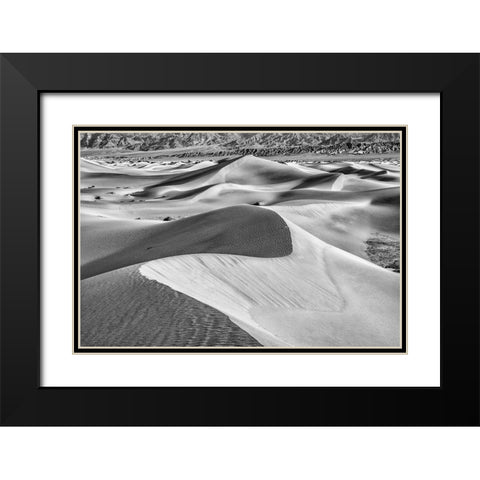 Mesquite Dunes-Death Valley National Park-California Black Modern Wood Framed Art Print with Double Matting by Ford, John