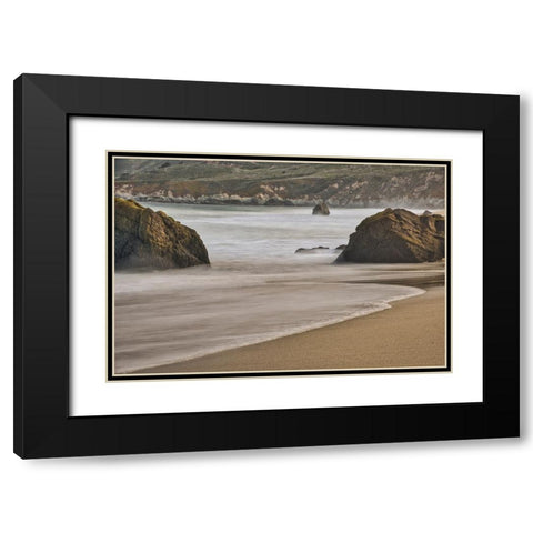 Garapata Beach-Carmel by the Sea-California Black Modern Wood Framed Art Print with Double Matting by Ford, John