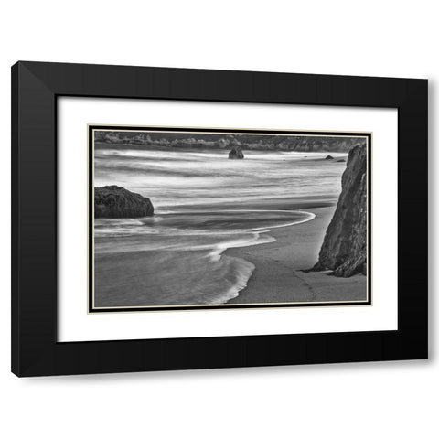 Garapata Beach-Carmel by the Sea-California Black Modern Wood Framed Art Print with Double Matting by Ford, John