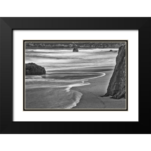 Garapata Beach-Carmel by the Sea-California Black Modern Wood Framed Art Print with Double Matting by Ford, John