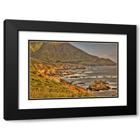 Garapata Beach-Carmel by the Sea-California Black Modern Wood Framed Art Print with Double Matting by Ford, John