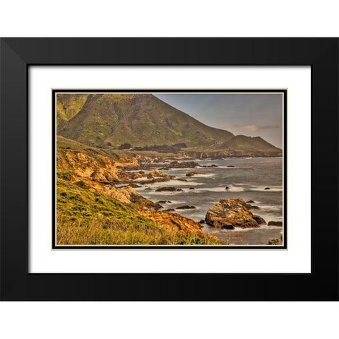 Garapata Beach-Carmel by the Sea-California Black Modern Wood Framed Art Print with Double Matting by Ford, John