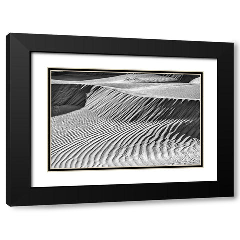 Mesquite Dunes-Death Valley National Park-California Black Modern Wood Framed Art Print with Double Matting by Ford, John