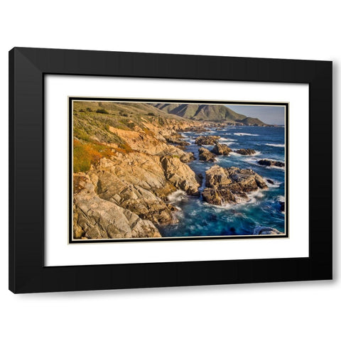 Garapata Beach-Carmel by the Sea-California Black Modern Wood Framed Art Print with Double Matting by Ford, John