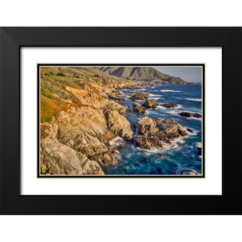 Garapata Beach-Carmel by the Sea-California Black Modern Wood Framed Art Print with Double Matting by Ford, John