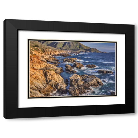 Garapata Beach-Carmel by the Sea-California Black Modern Wood Framed Art Print with Double Matting by Ford, John
