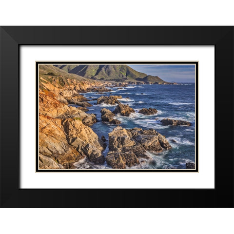 Garapata Beach-Carmel by the Sea-California Black Modern Wood Framed Art Print with Double Matting by Ford, John