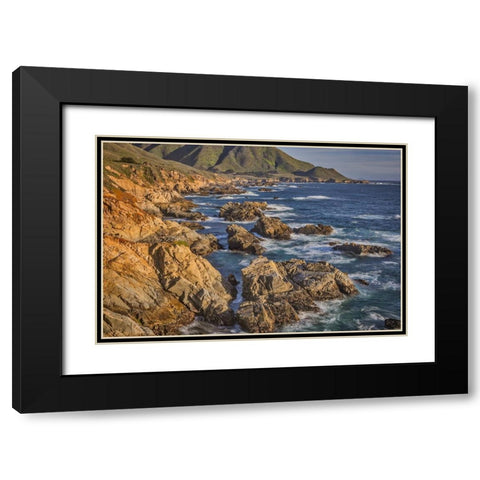 Garapata Beach-Carmel by the Sea-California Black Modern Wood Framed Art Print with Double Matting by Ford, John