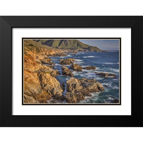 Garapata Beach-Carmel by the Sea-California Black Modern Wood Framed Art Print with Double Matting by Ford, John