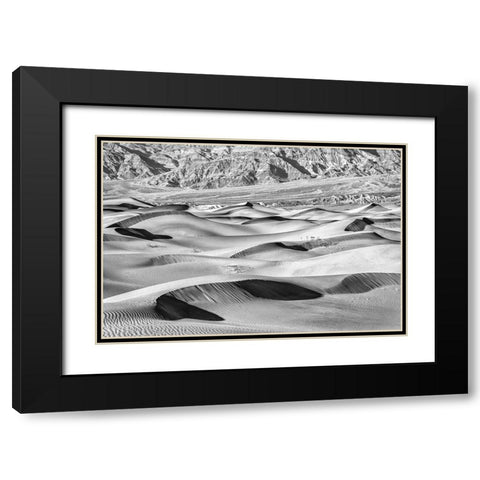 Mesquite Dunes-Death Valley National Park-California Black Modern Wood Framed Art Print with Double Matting by Ford, John