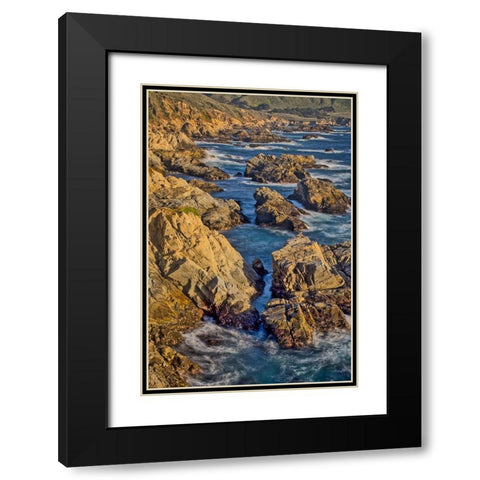 Garapata Beach-Carmel by the Sea-California Black Modern Wood Framed Art Print with Double Matting by Ford, John