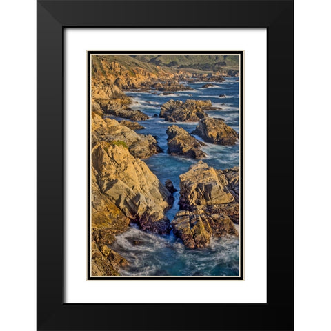 Garapata Beach-Carmel by the Sea-California Black Modern Wood Framed Art Print with Double Matting by Ford, John