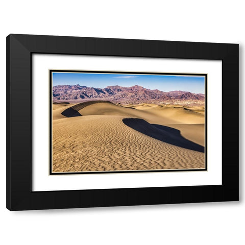 Mesquite Dunes-Death Valley National Park-California Black Modern Wood Framed Art Print with Double Matting by Ford, John
