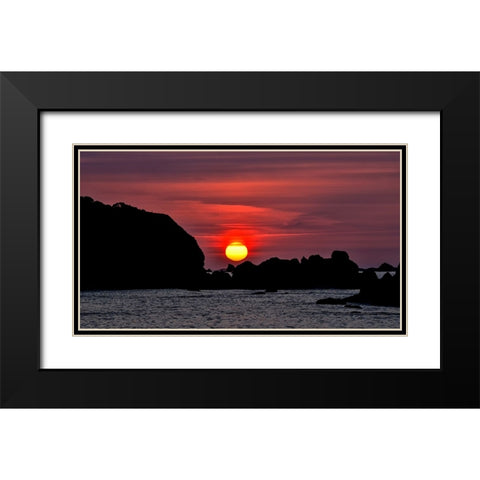 USA-California-Crescent City Black Modern Wood Framed Art Print with Double Matting by Restuccia, Joe III