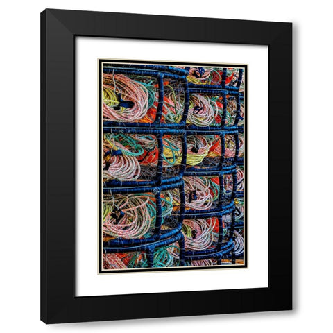 California-USA-Crescent City-Crescent City Marina Black Modern Wood Framed Art Print with Double Matting by Restuccia, Joe III