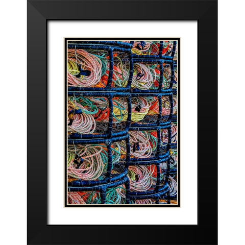 California-USA-Crescent City-Crescent City Marina Black Modern Wood Framed Art Print with Double Matting by Restuccia, Joe III