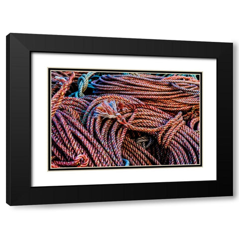 California-USA-Crescent City-Crescent City Marina Black Modern Wood Framed Art Print with Double Matting by Restuccia, Joe III