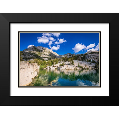 Treasure Lake-John Muir Wilderness-Sierra Nevada Mountains-California-USA Black Modern Wood Framed Art Print with Double Matting by Bishop, Russ