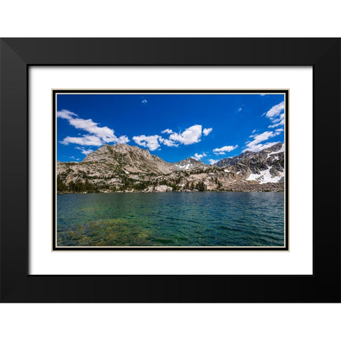 Treasure Lake under the Sierra Crest-John Muir Wilderness-Sierra Nevada Mountains-California-USA Black Modern Wood Framed Art Print with Double Matting by Bishop, Russ