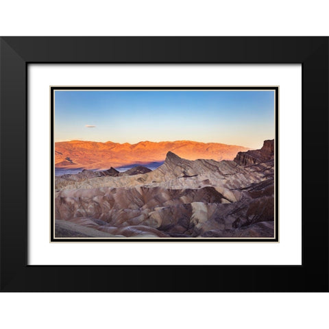 Zabriskie Point in Death Valley National Park-California Black Modern Wood Framed Art Print with Double Matting by Day, Richard and Susan