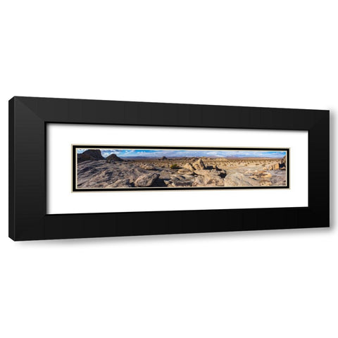 Johnson Valley-California Black Modern Wood Framed Art Print with Double Matting by Muench, Zandria