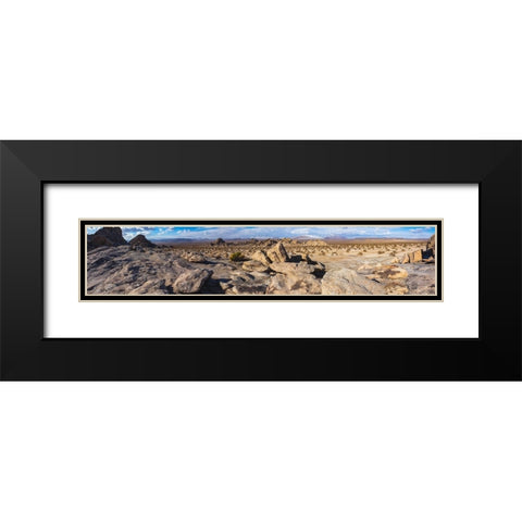 Johnson Valley-California Black Modern Wood Framed Art Print with Double Matting by Muench, Zandria
