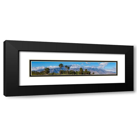 San Jacinto Mountain from Desert Hot Springs- California Black Modern Wood Framed Art Print with Double Matting by Muench, Zandria