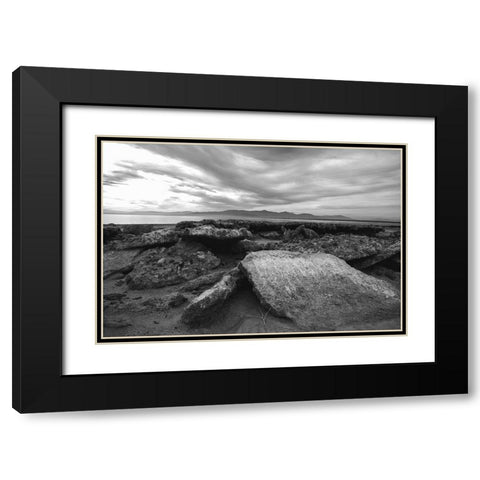 Salton Sea- Imperial Valley- California Black Modern Wood Framed Art Print with Double Matting by Muench, Zandria