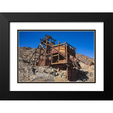 Brooklyn Mine Road- Old Dale Mining District- Mojave Desert- California Black Modern Wood Framed Art Print with Double Matting by Muench, Zandria