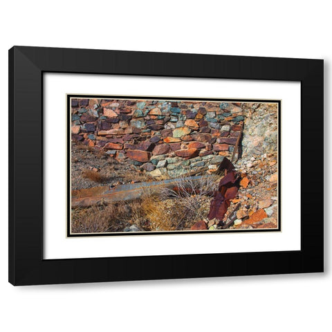 Brooklyn Mine Road- Old Dale Mining District- Mojave Desert- California Black Modern Wood Framed Art Print with Double Matting by Muench, Zandria