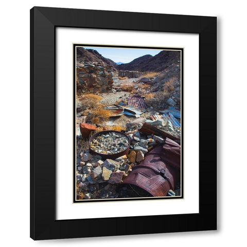 Brooklyn Mine Road- Old Dale Mining District- Mojave Desert- California Black Modern Wood Framed Art Print with Double Matting by Muench, Zandria