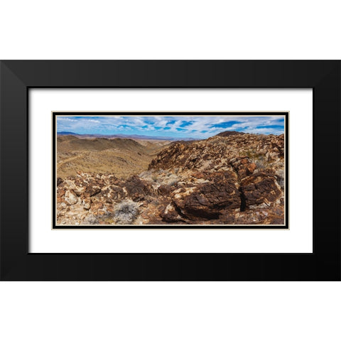 Black Eagle Mine Road- California Black Modern Wood Framed Art Print with Double Matting by Muench, Zandria
