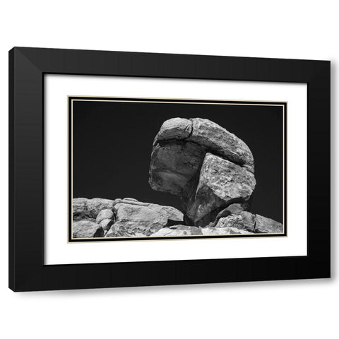 Granite Boulders- Joshua Tree National Park- California Black Modern Wood Framed Art Print with Double Matting by Muench, Zandria