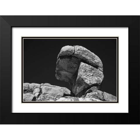 Granite Boulders- Joshua Tree National Park- California Black Modern Wood Framed Art Print with Double Matting by Muench, Zandria